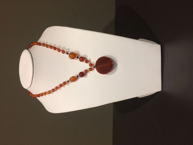 cornaline pendentif rond
